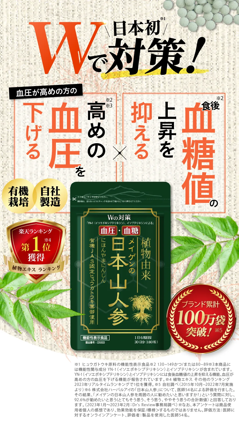 日本山人参イヌトウキ根使用「一粒万倍」２袋 - その他