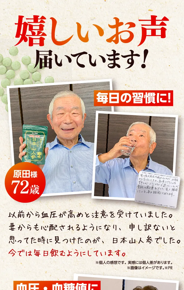 公式】日本山人参 | 血圧が高めの方の血圧を下げ、食後血糖値の上昇を